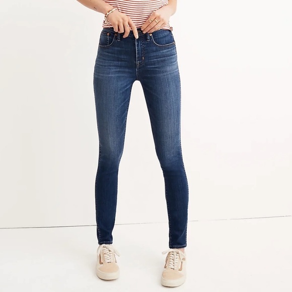 Madewell Petite 10" High-Rise Danny Wash TENCEL Denim Edition Skinny Jean Sz 26P - Picture 1 of 12